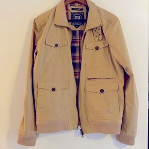 Gilged Age Men’s 100% Cotton Jacket With Pockets Size: Large